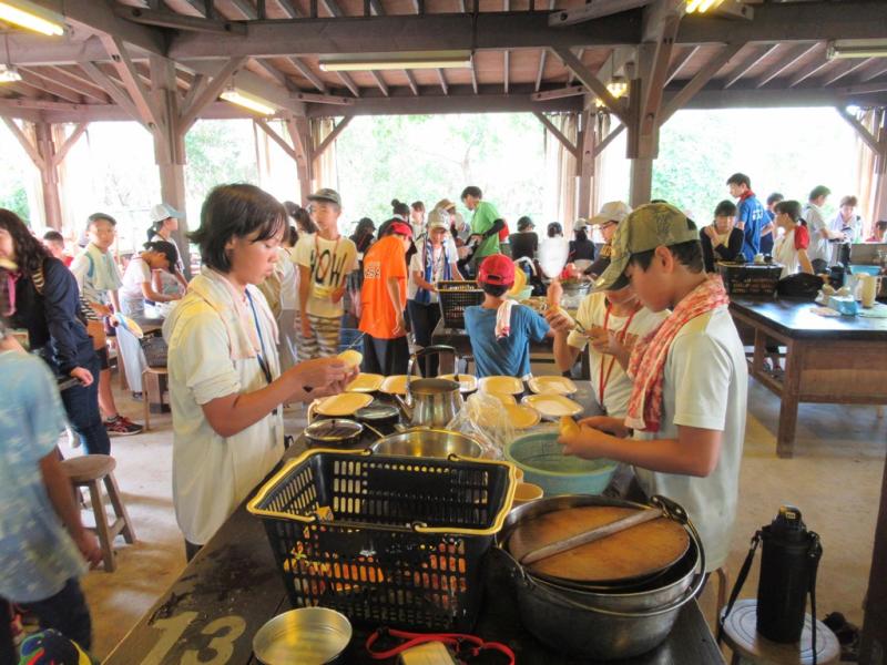 リーダー研修会（野外炊飯）の画像